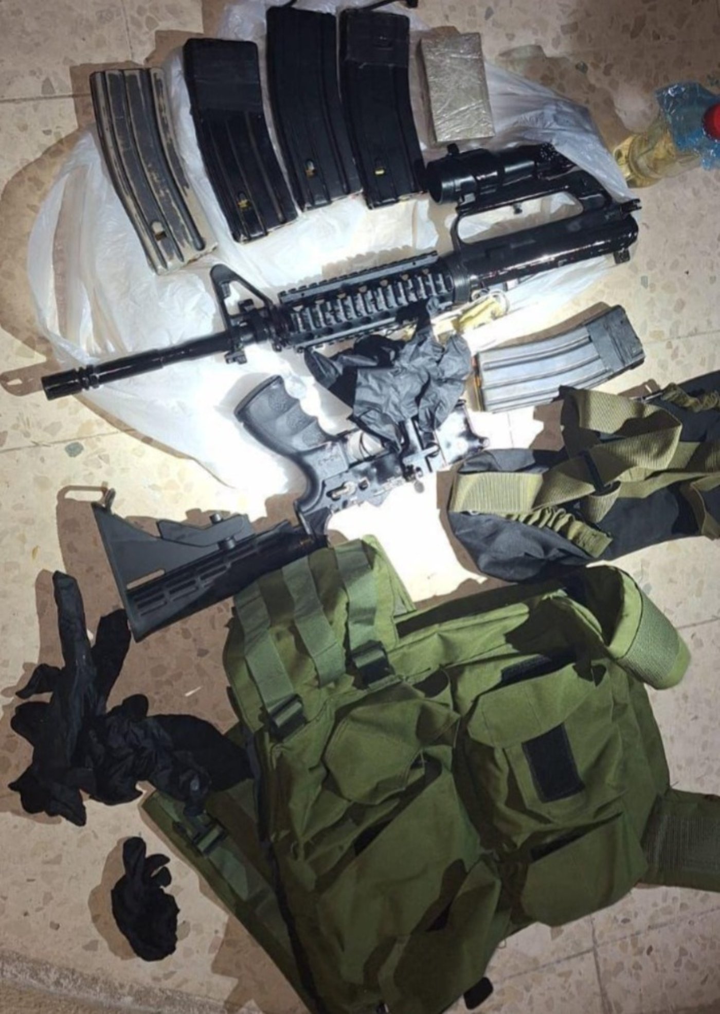 אמצעי הלחימה שנמצאו