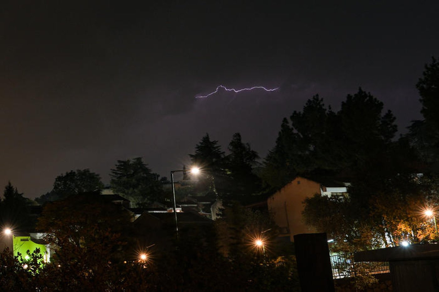 סערת הברקים הלילה בשמי הגליל העליון