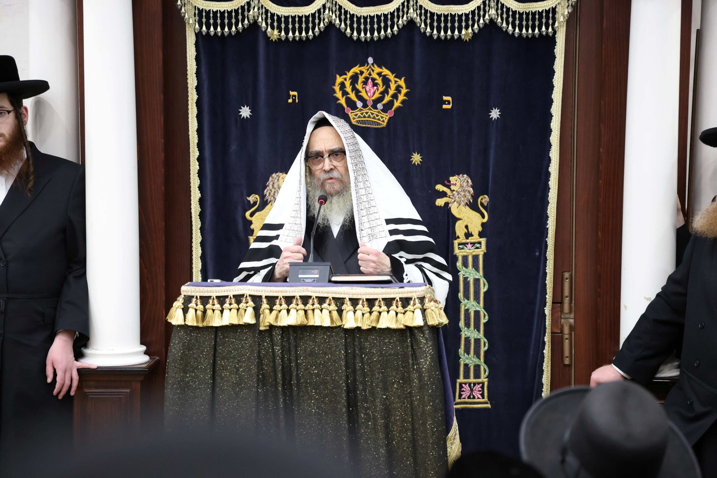 האדמו"ר מסאטמר בביקור בכולל "שומרי החומות" בירושלים