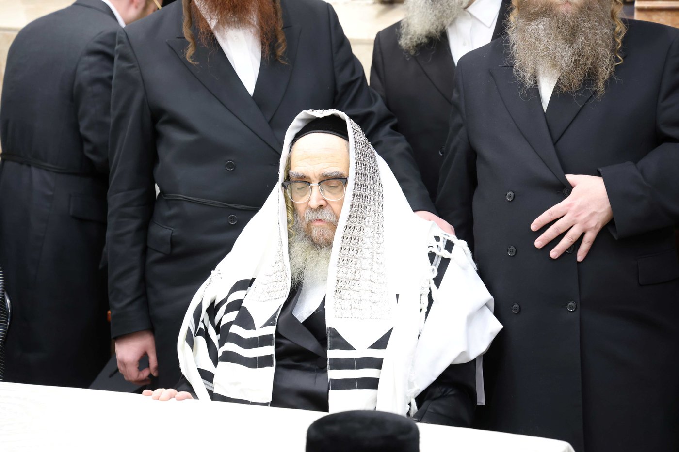 האדמו"ר מסאטמר בביקור בכולל "שומרי החומות" בירושלים