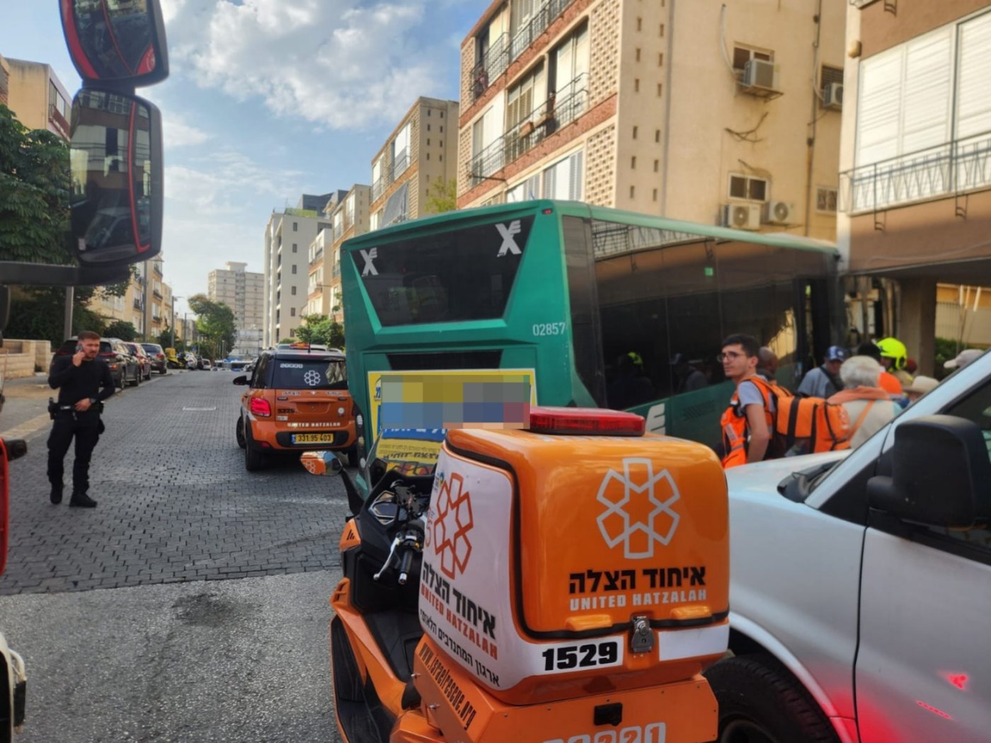 זירת התאונה