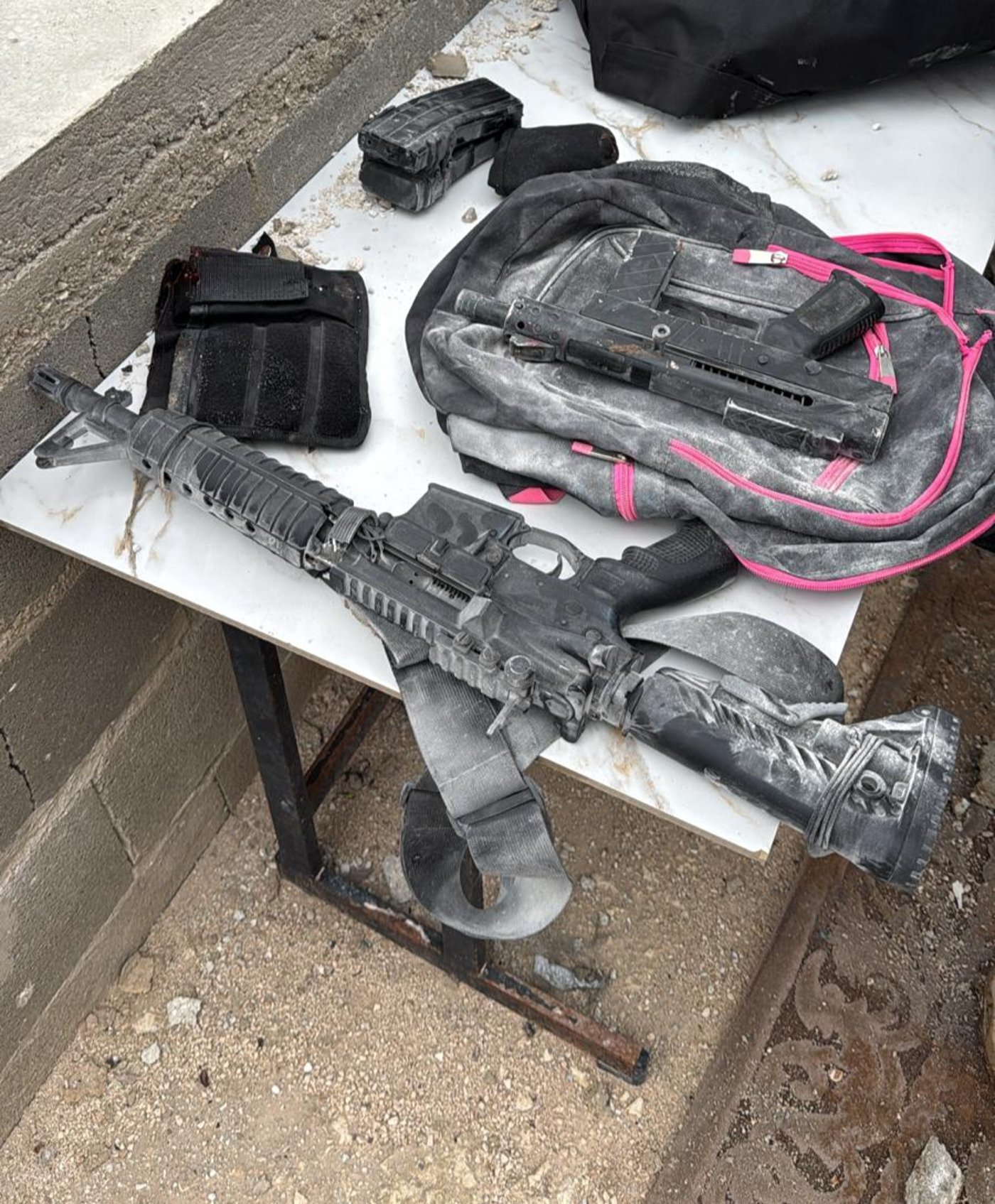 אמצעי הלחימה שאותרו במהלך הפעילות