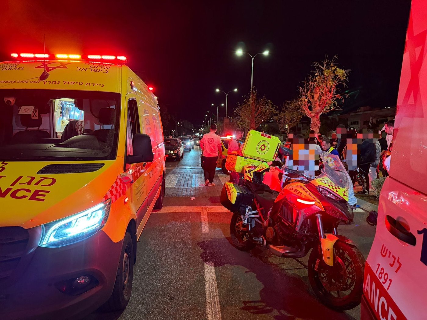 זירת התאונה הקשה באשדוד