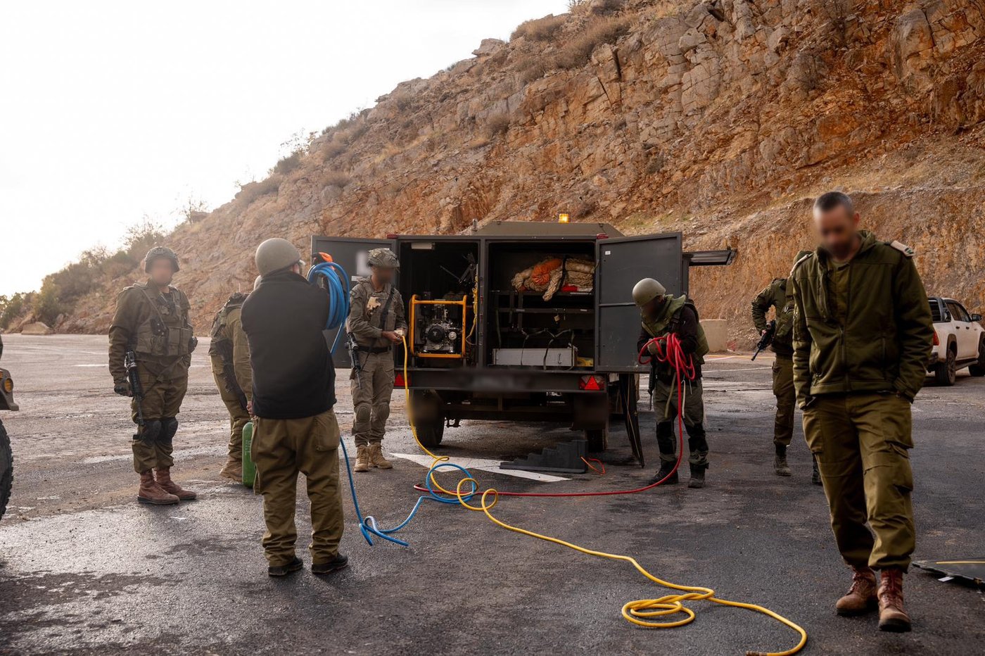 מפקדי וכוחות חטיבת 'ההרים' (810) בתרגיל בגזרת הר החרמון ובהר דב הלבנוני