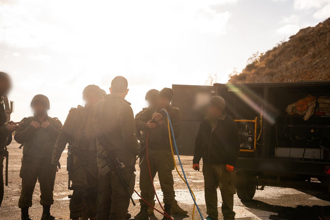 מפקדי וכוחות חטיבת 'ההרים' (810) בתרגיל בגזרת הר החרמון ובהר דב הלבנוני