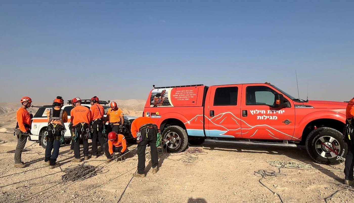 היערכות יחידת החילוץ מגילות ים-המלח (מחוז ש"י)