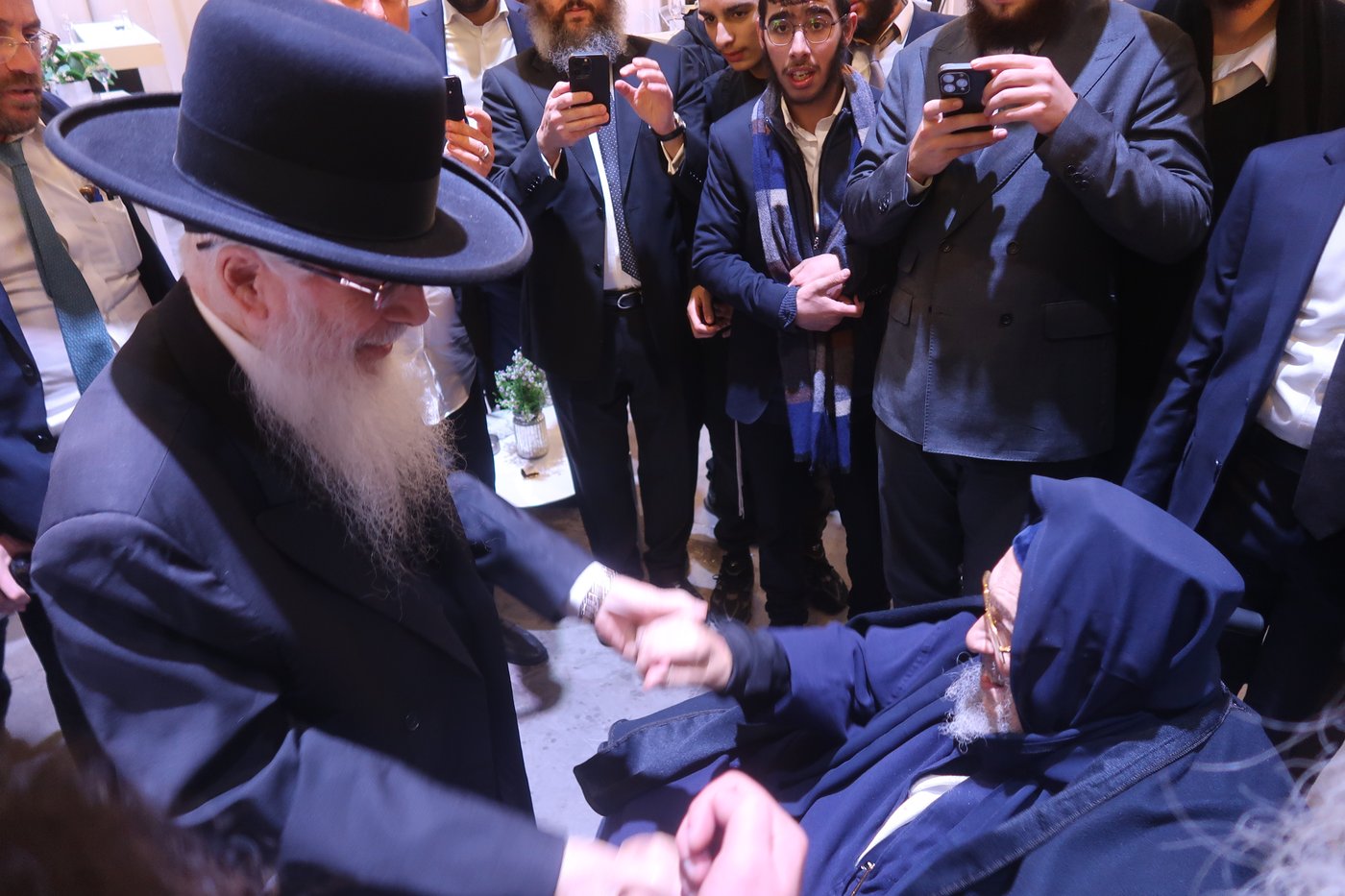 שמחת נישואי נכדי האדמו"רים רבי ברוך אבוחצירא ורבי יחיאל אבוחצירא