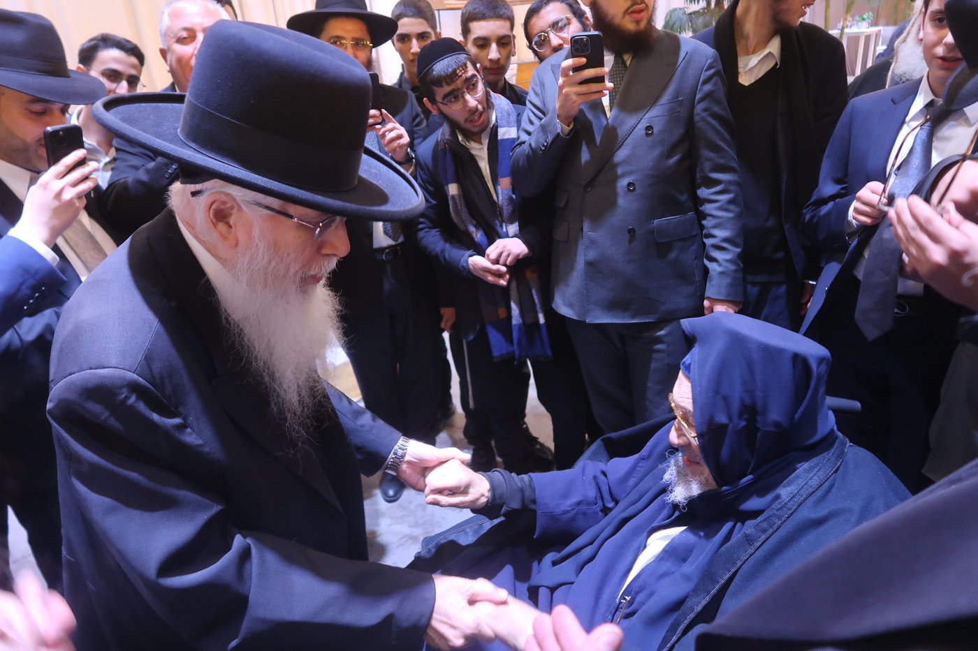 שמחת נישואי נכדי האדמו"רים רבי ברוך אבוחצירא ורבי יחיאל אבוחצירא