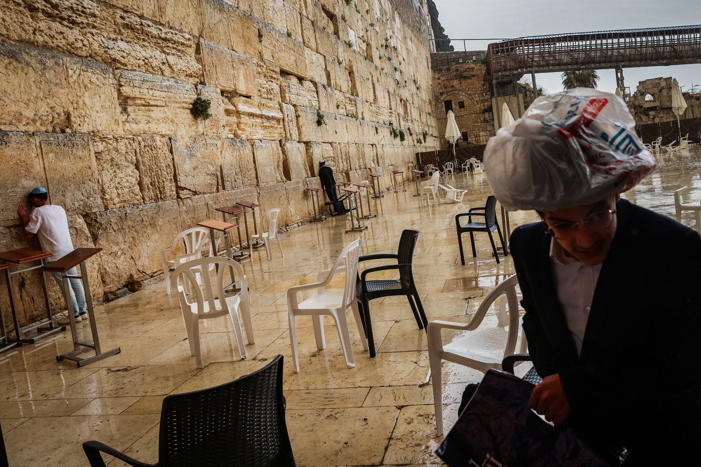 הגשם בכותל המערבי