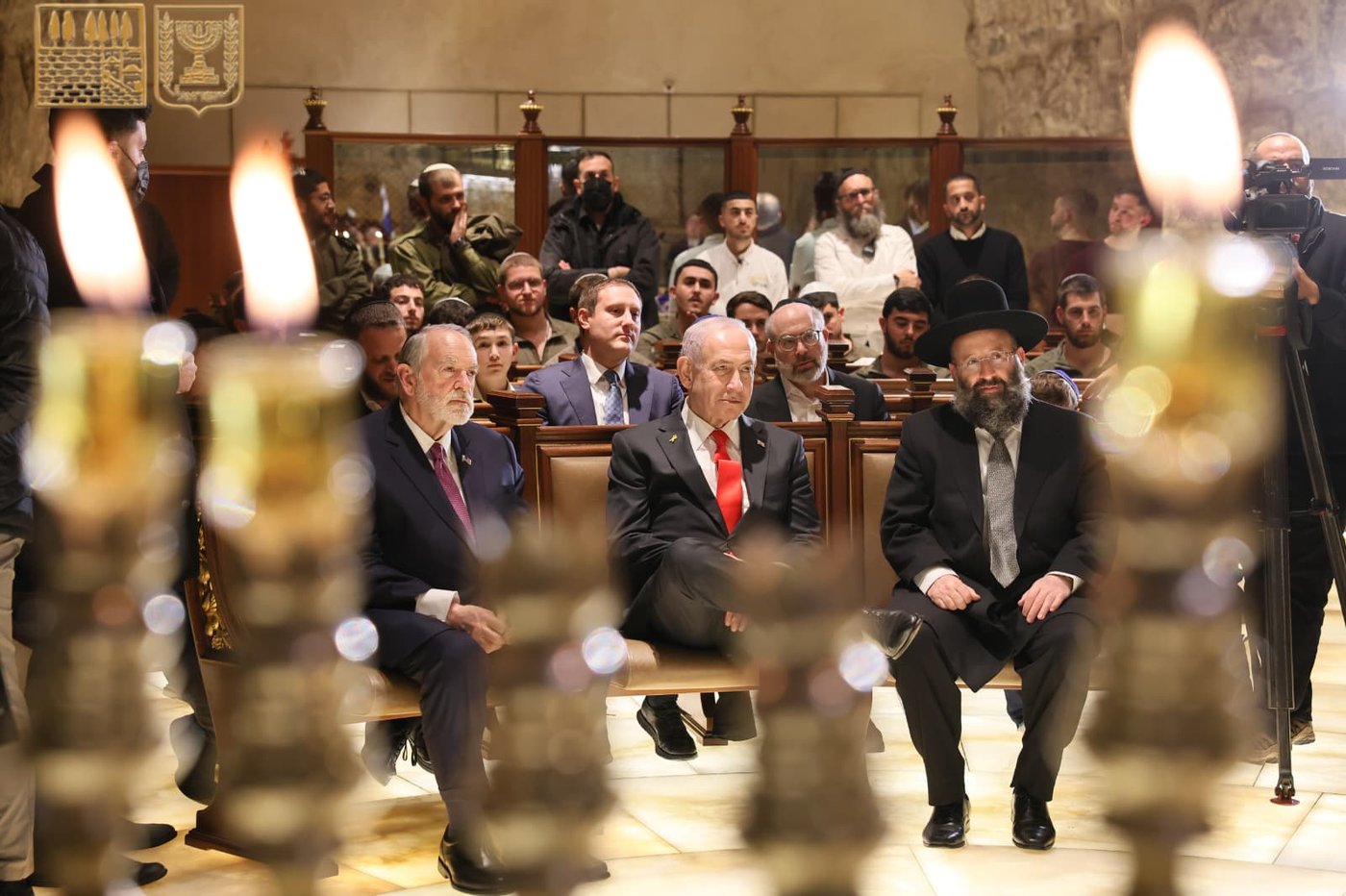 נתניהו בהדלקת נר שני של חנוכה