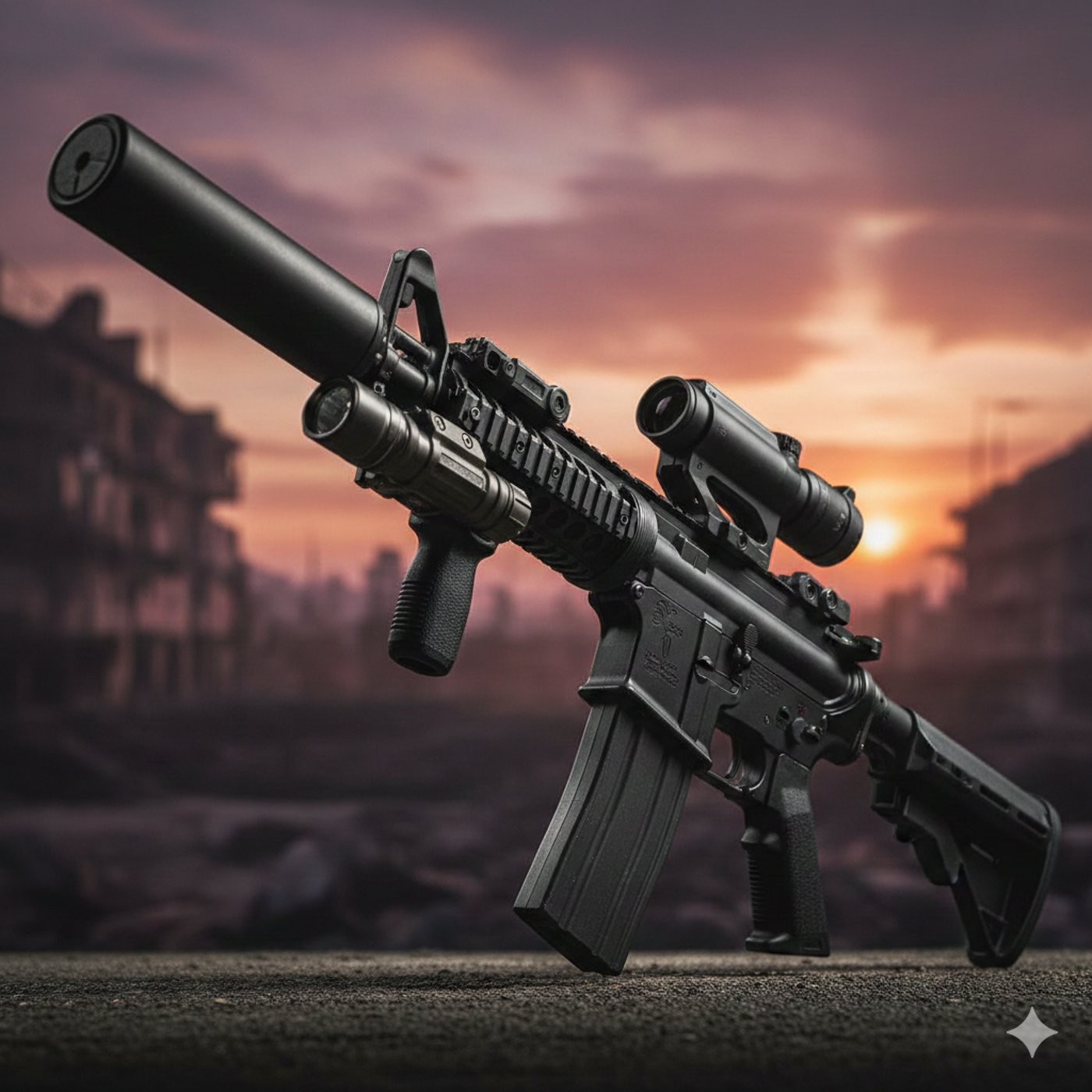 קרבין עם משתיק קול