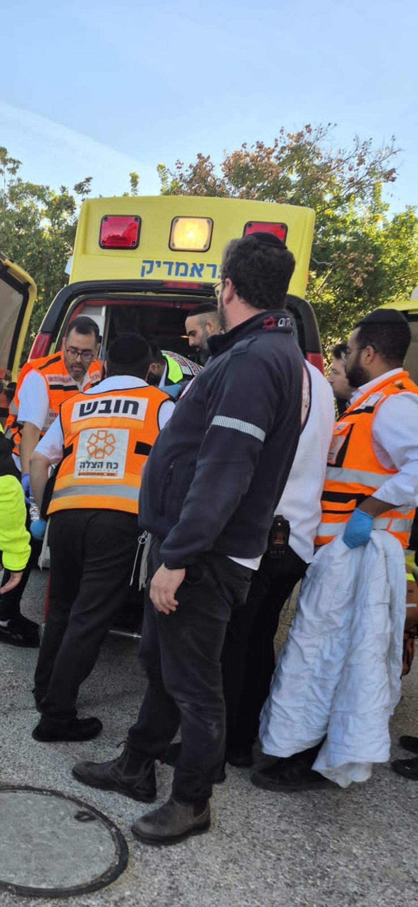 פינוי הילד לבית החולים