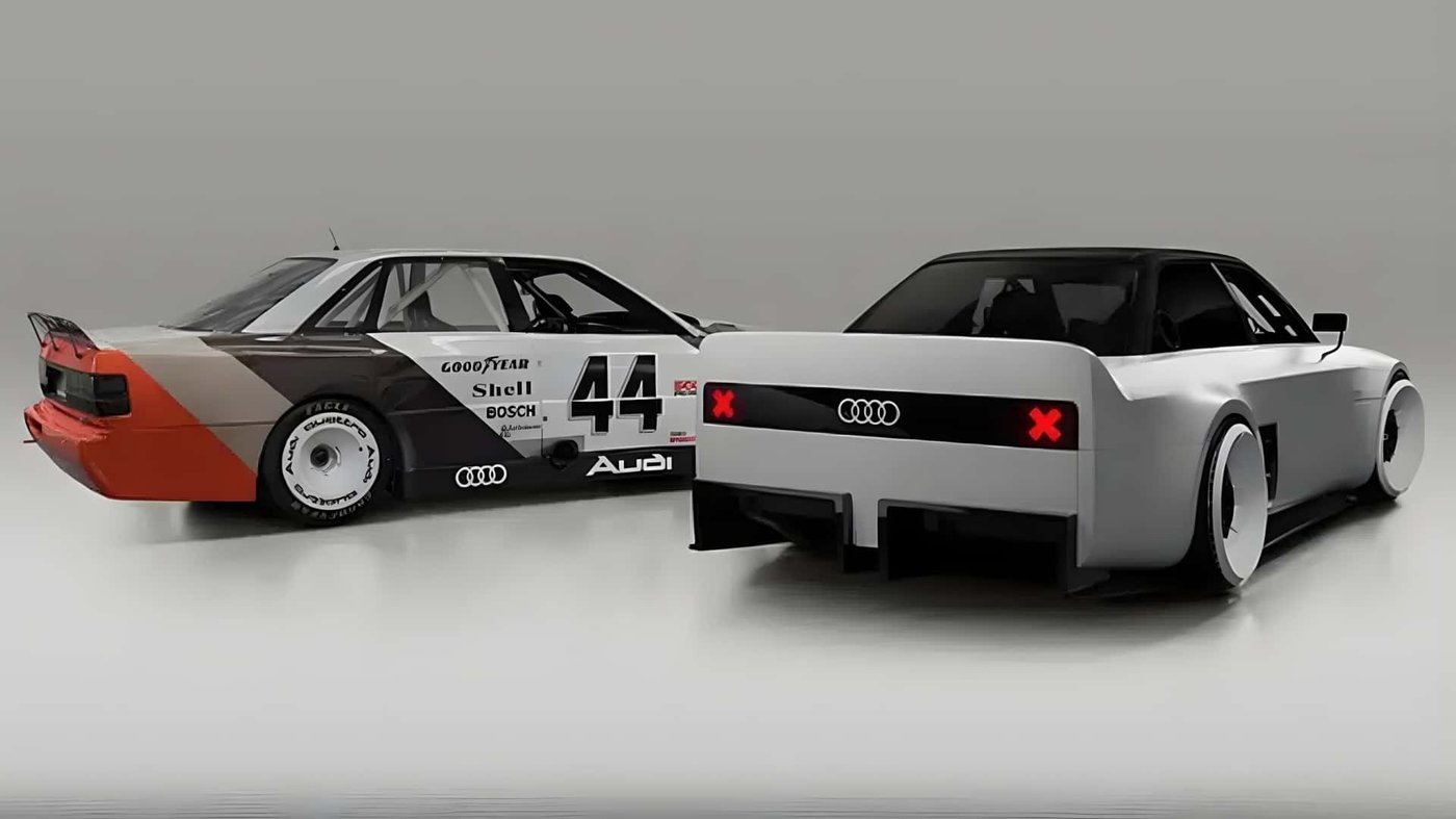 ה-GT50 לצד מכונית מסדרת ה-IMSA האמריקאית ששימשה לה השראה