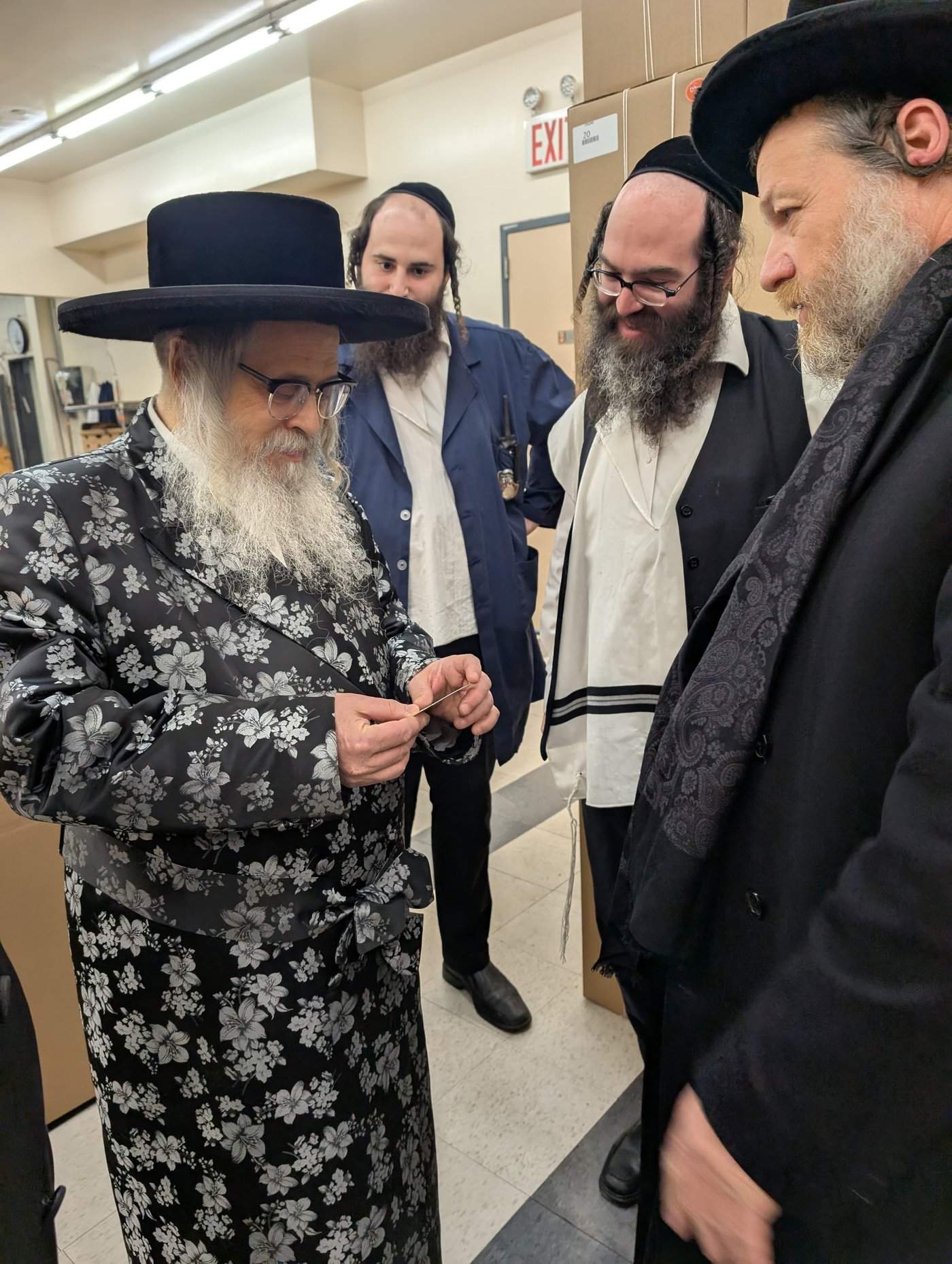 הרב חיים ברוין אצל האדמו"ר מסאטמר 