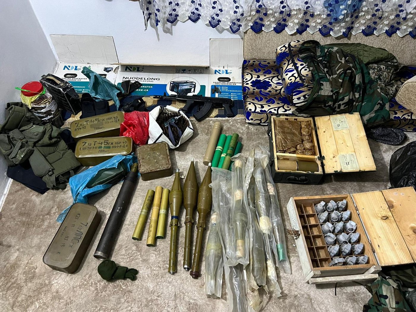 אמצעי הלחימה שאותרו והוחרמו על-ידי כוחות החטיבה בדרום סוריה