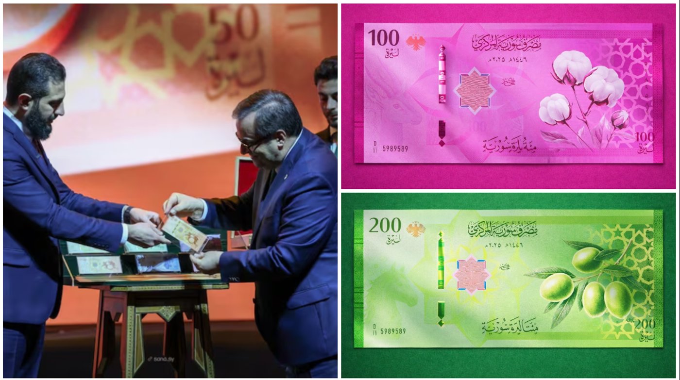 נשיא סוריה משיק עם נגיד הבנק את השטרות החדשים