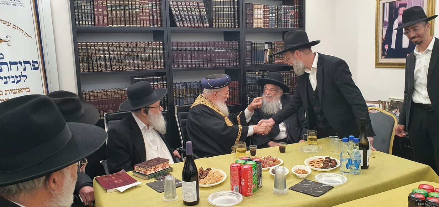 פתיחת בית הדין לממונות ע"י הראשל"צ הגרש"מ עמאר