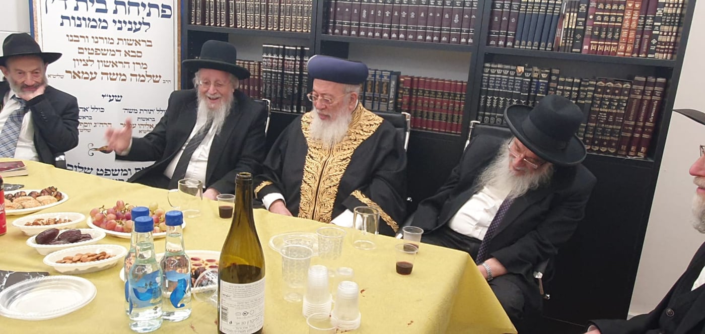 פתיחת בית הדין לממונות ע"י הראשל"צ הגרש"מ עמאר