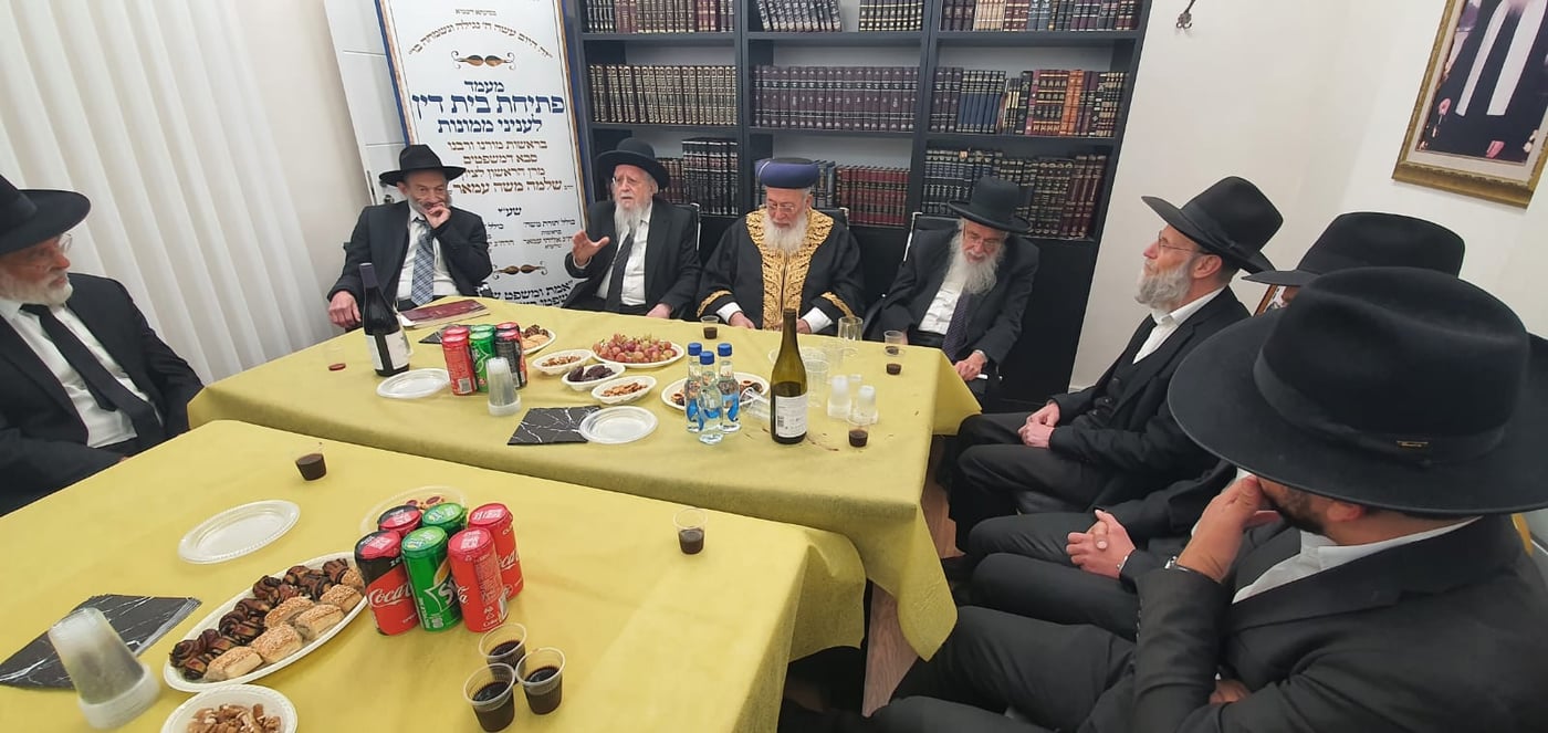 פתיחת בית הדין לממונות ע"י הראשל"צ הגרש"מ עמאר