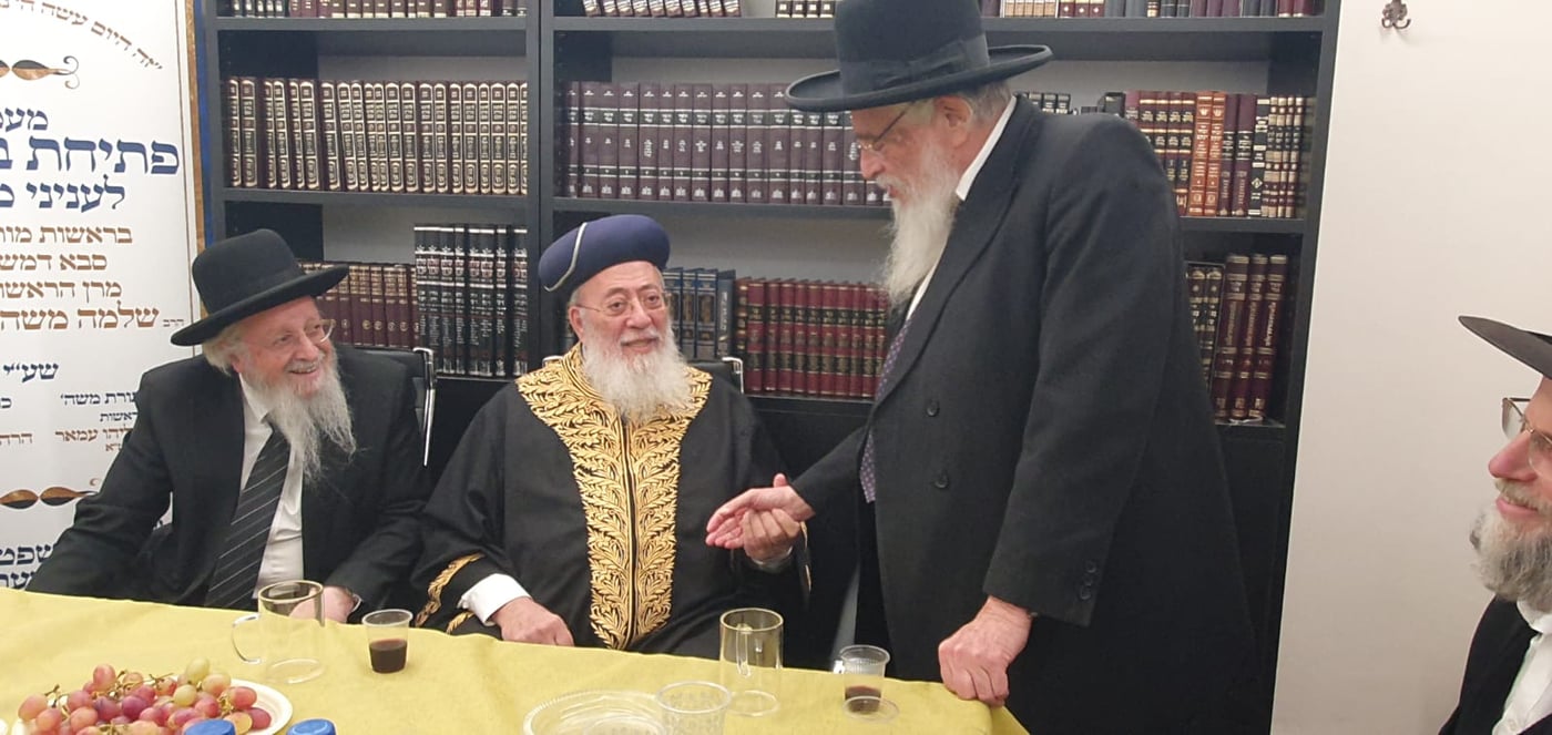 פתיחת בית הדין לממונות ע"י הראשל"צ הגרש"מ עמאר