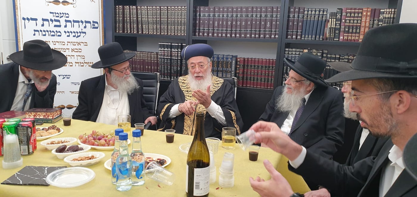 פתיחת בית הדין לממונות ע"י הראשל"צ הגרש"מ עמאר