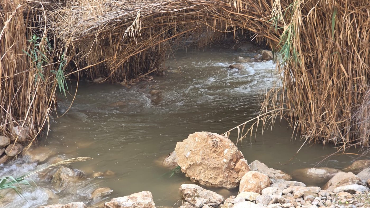 נחל ייטב מלא בחזרה בשבוע שעבר