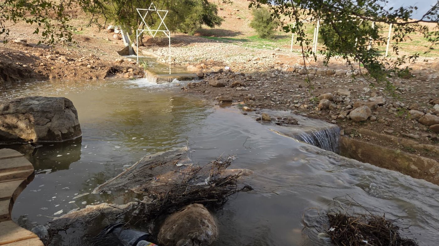 נחל ייטב מלא בחזרה בשבוע שעבר