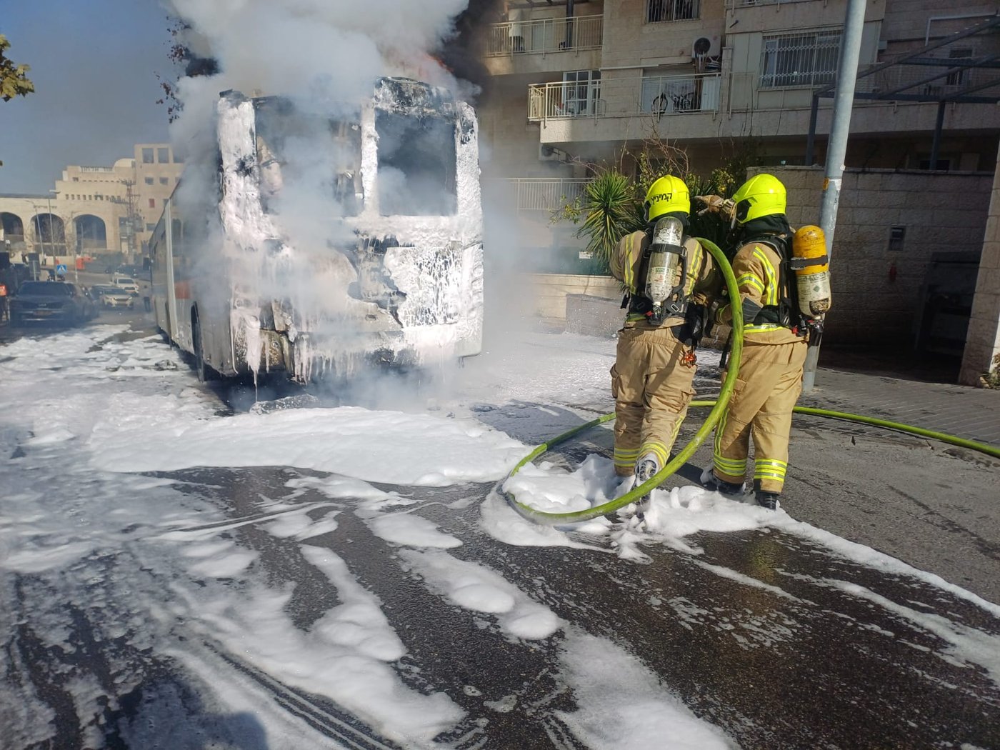 שריפת האוטובוס ברחוב ירמיהו בירושלים