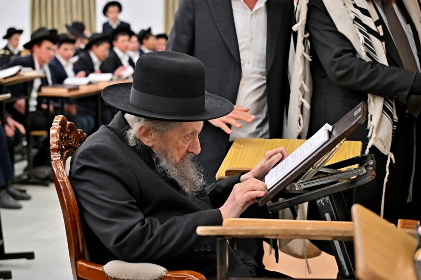 הגר"ד לנדו בחנוכת הבית לישיבת הר"ן