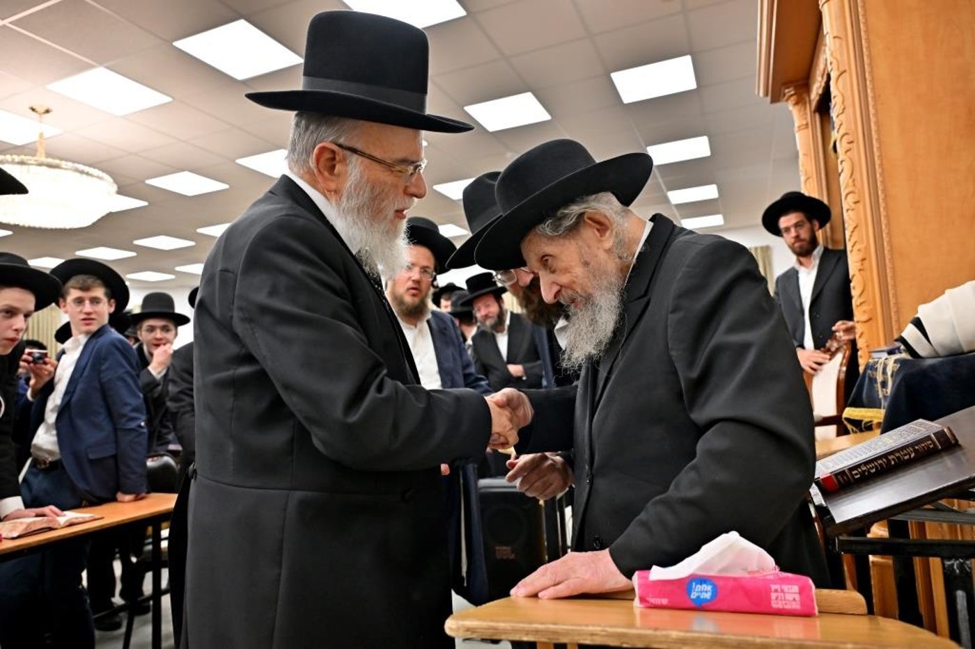 הגר"ד לנדו בחנוכת הבית לישיבת הר"ן