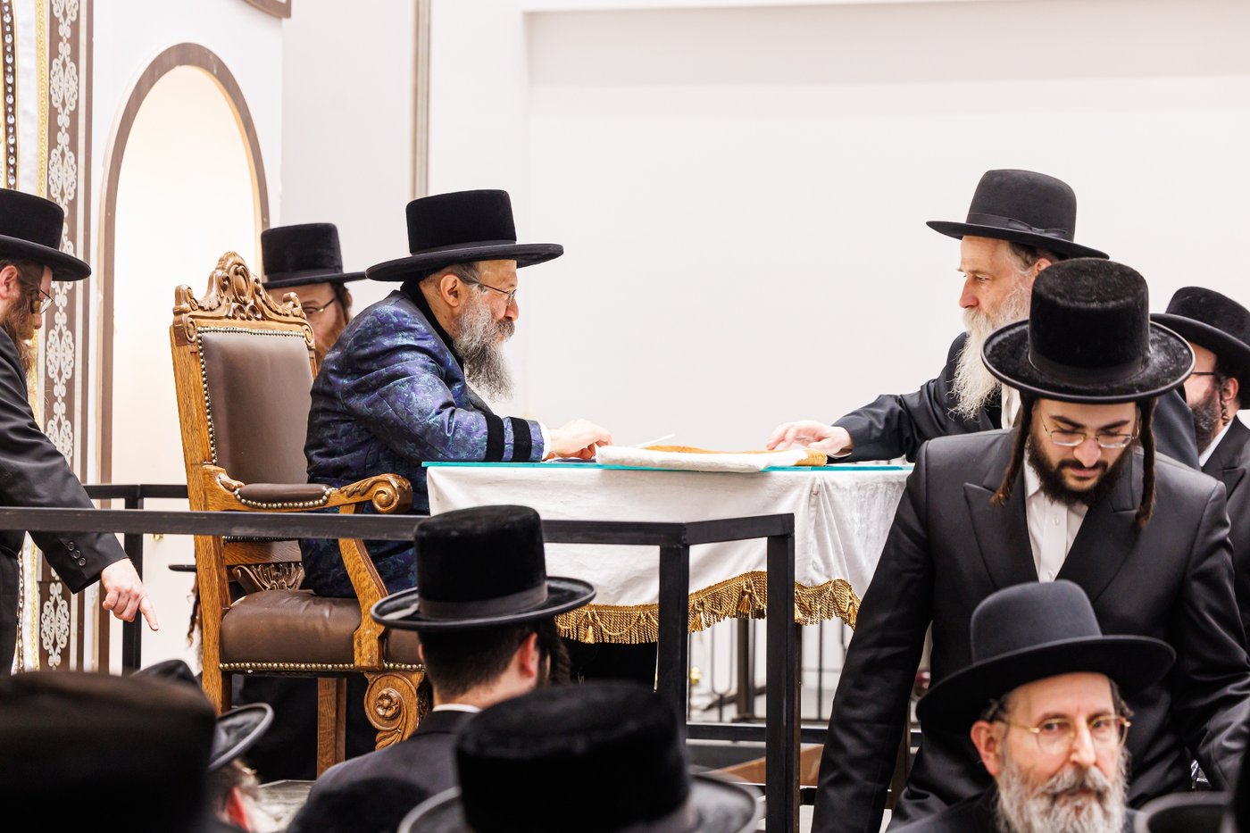 אסיפת התעוררות לרגל ימי השובבי"ם בחצה"ק באבוב 45