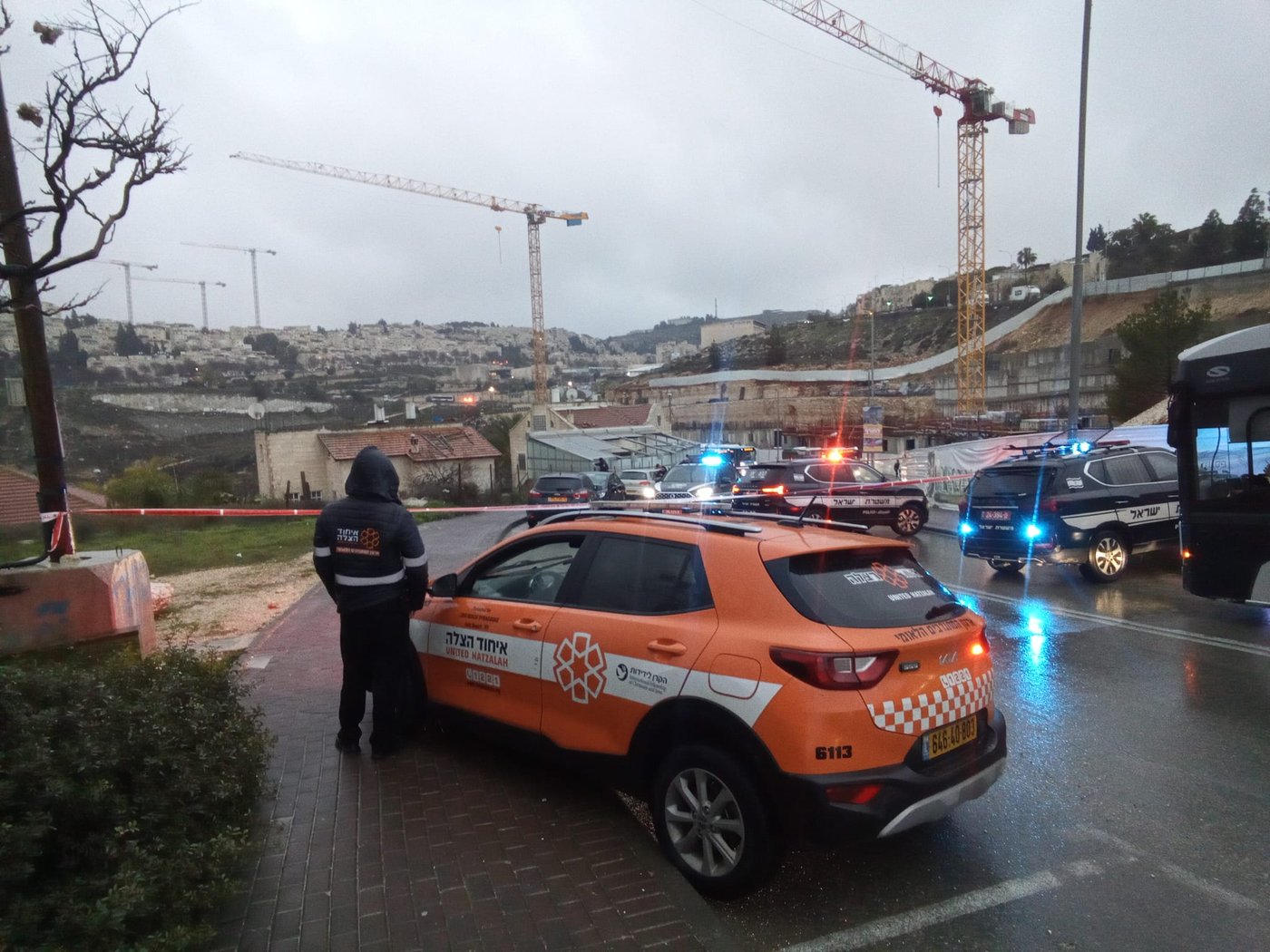 הכוחות בזירת הירי, הבוקר