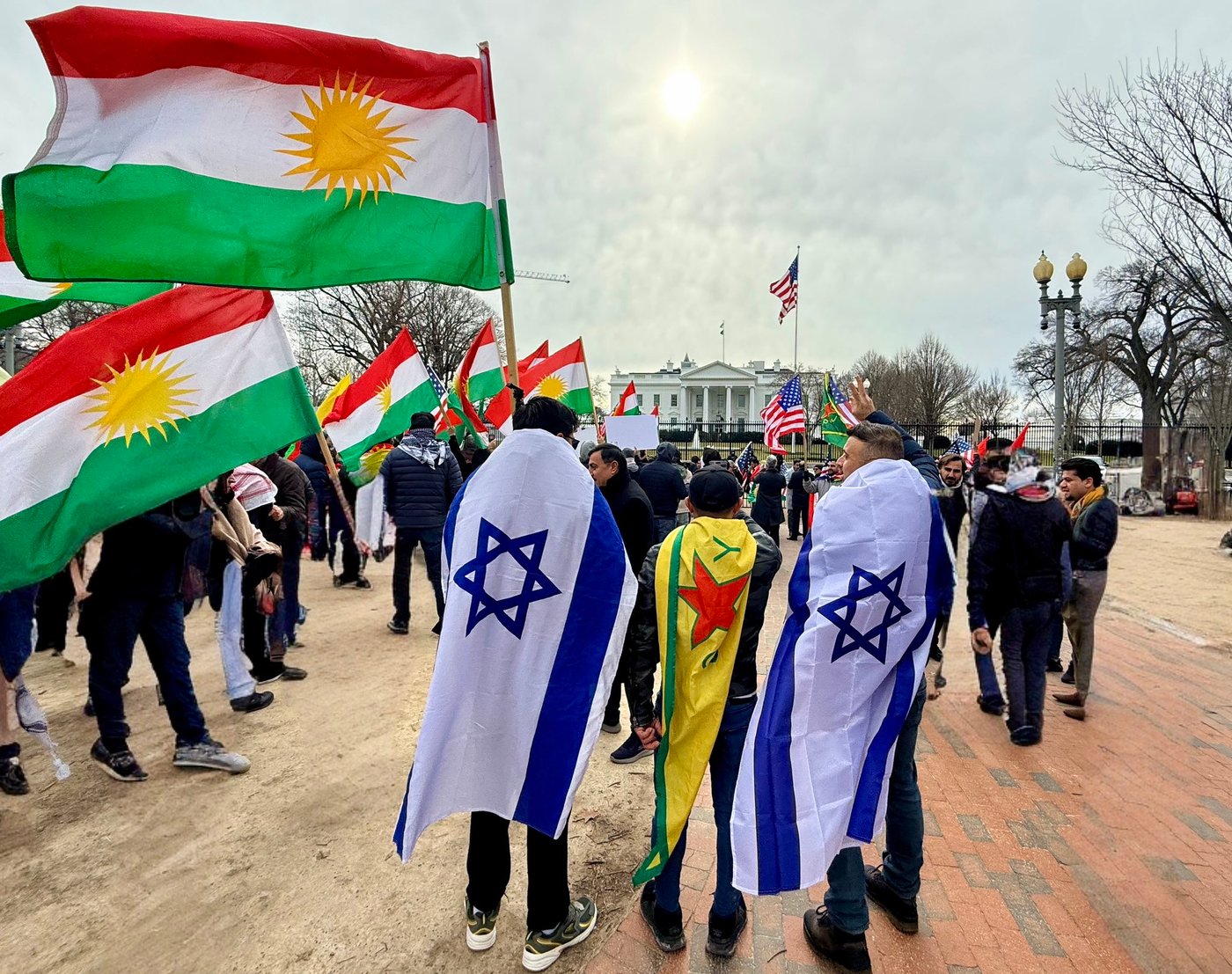 ההפגנה מול הבית הלבן