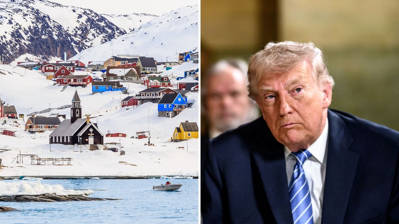 טראמפ מימין, גרינלנד משמאל