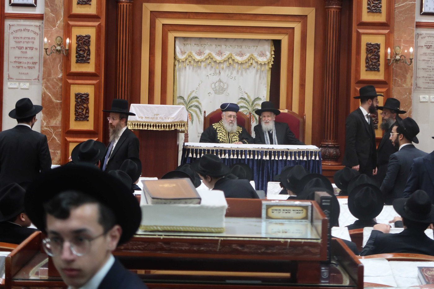 הראשל"צ הגר"י יוסף בביקור בישיבת 'באר יהודה' 