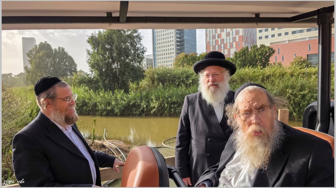 רבני בני ברק בסיור בפארק הענק בצפון העיר להקמת קו עירוב שבת