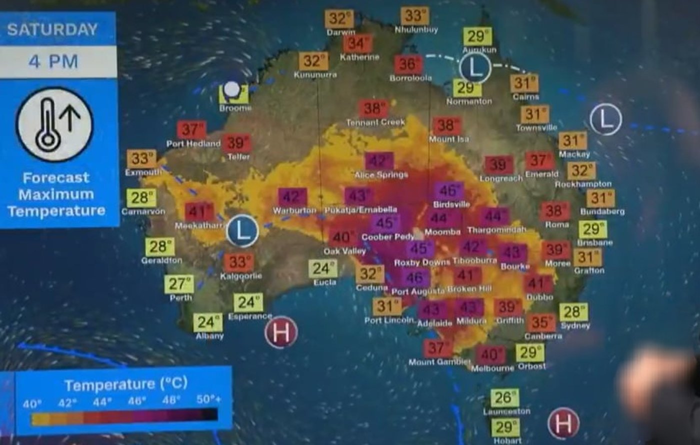 אוסטרליה בוערת הלשכה המטאורולוגית, אוסטרליה