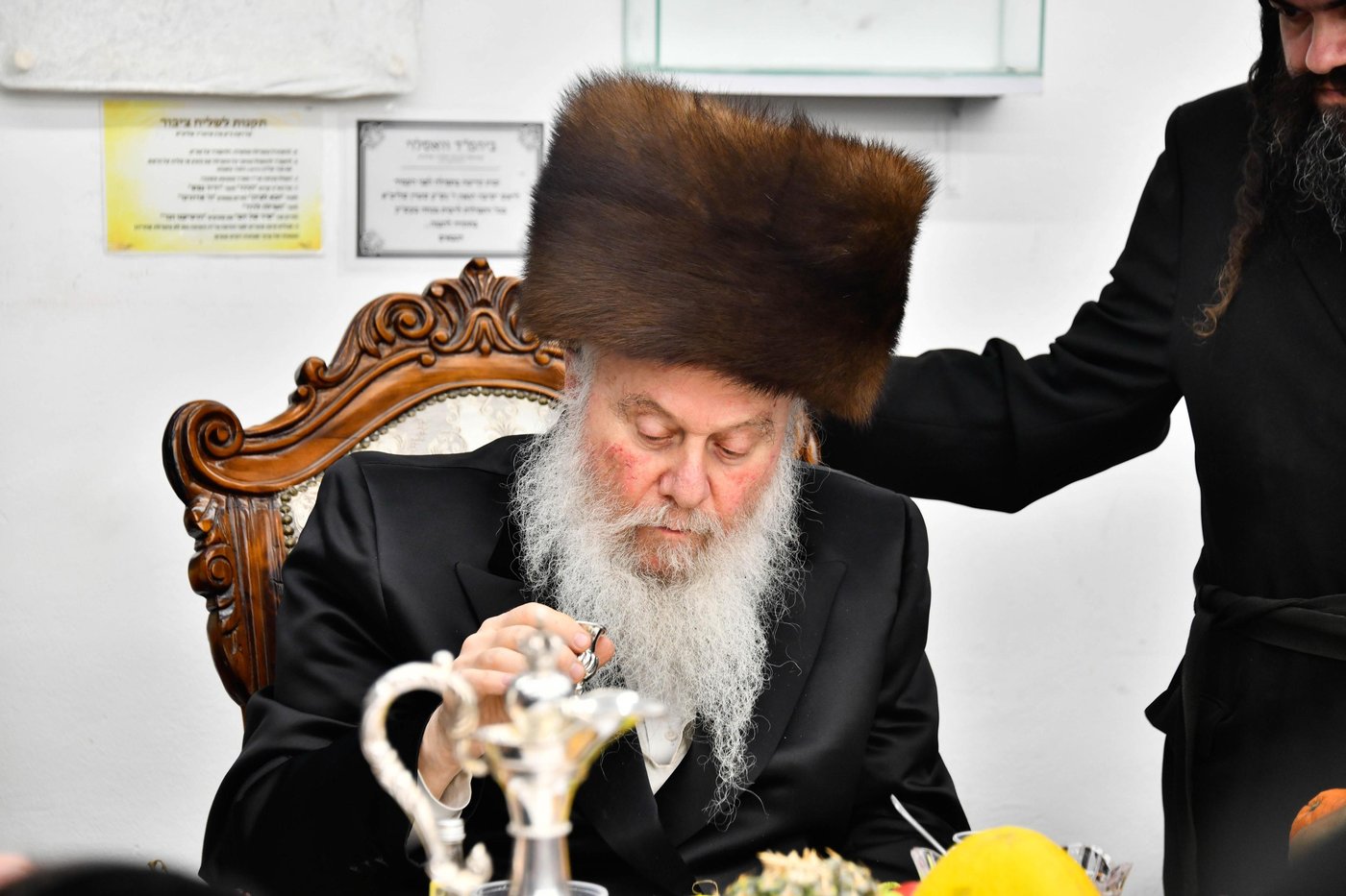 האדמו"ר מוואסלוי בטיש ט"ו בשבט