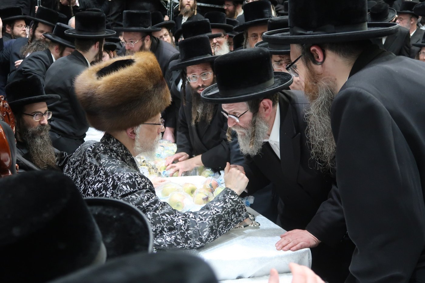 האדמו"ר מסערט ויז'ניץ בטיש ט"ו בשבט