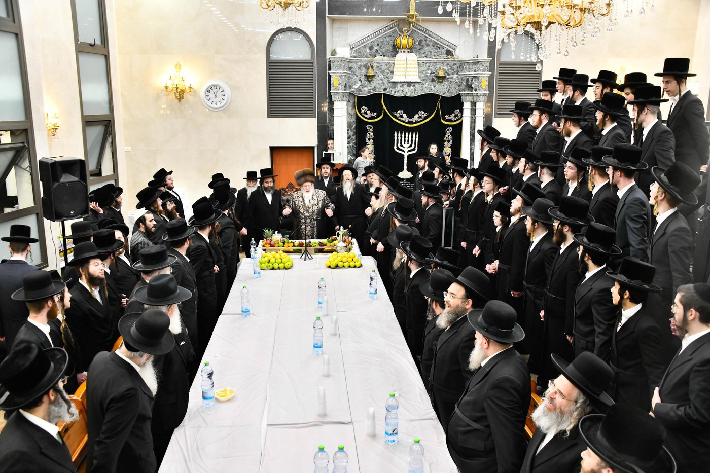 האדמו"ר מספינקא בטיש ט"ו בשבט