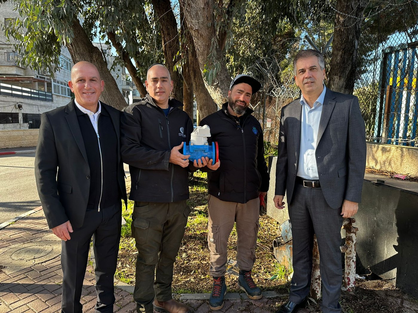 ניתוק המים במשרדי אונר"א בירושלים