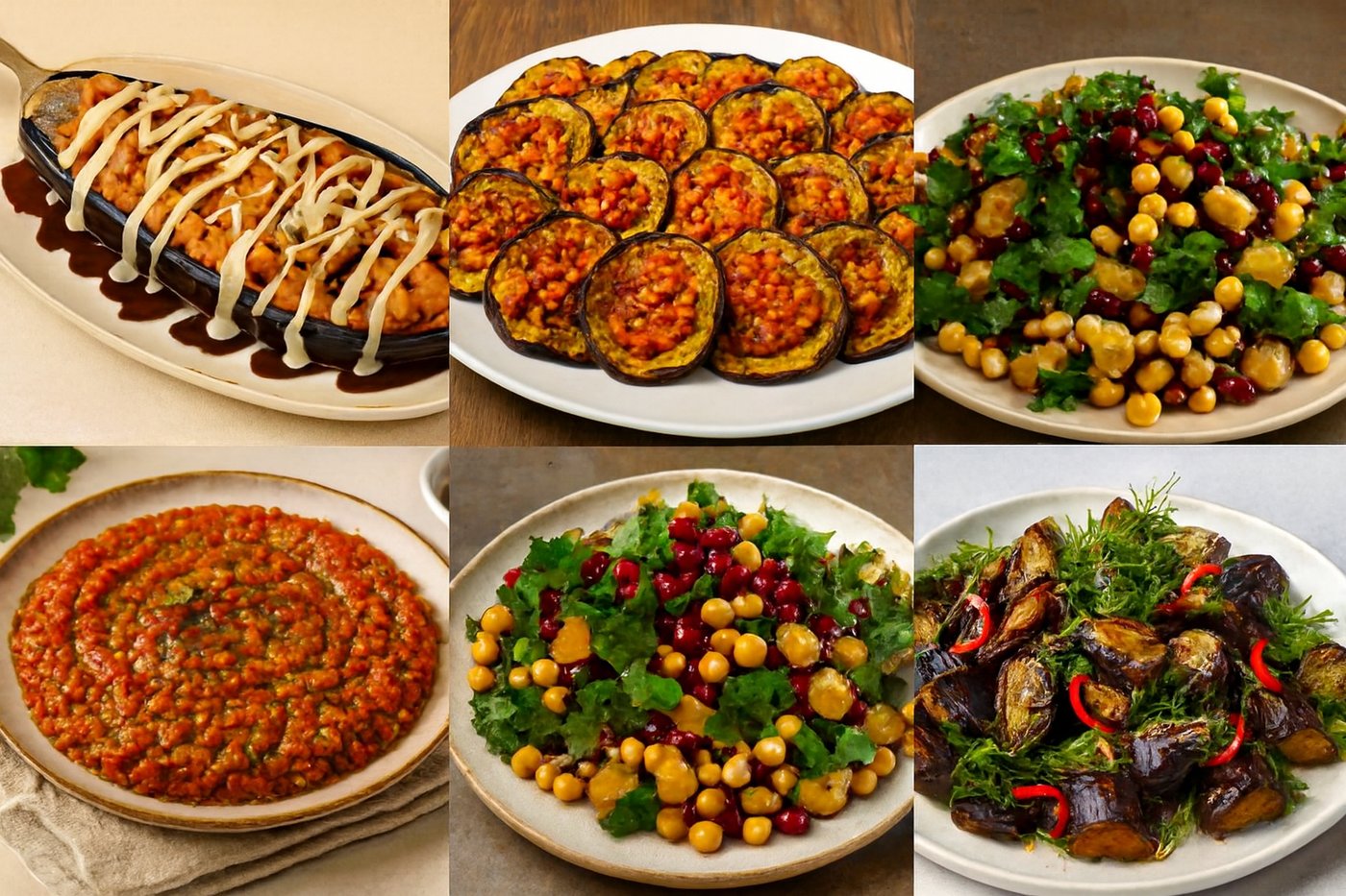 5 סלטי חצילים שיחסלו לכם את החלה