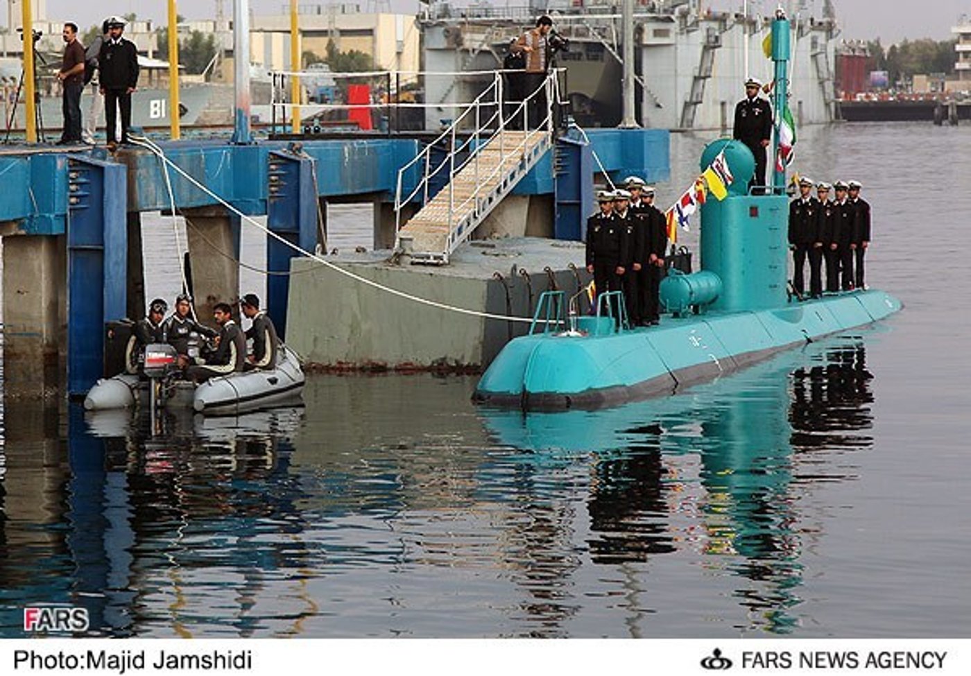 טקס להשקת צוללות מסוג "גדיר" של איראן בבנדר עבאס 2012