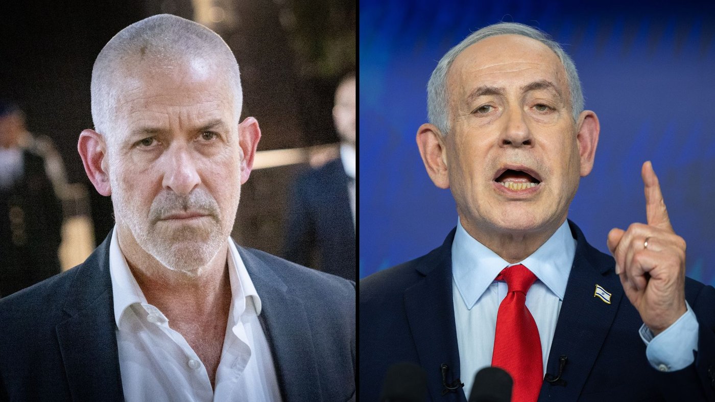 נתניהו מימין, רונן בר משמאל