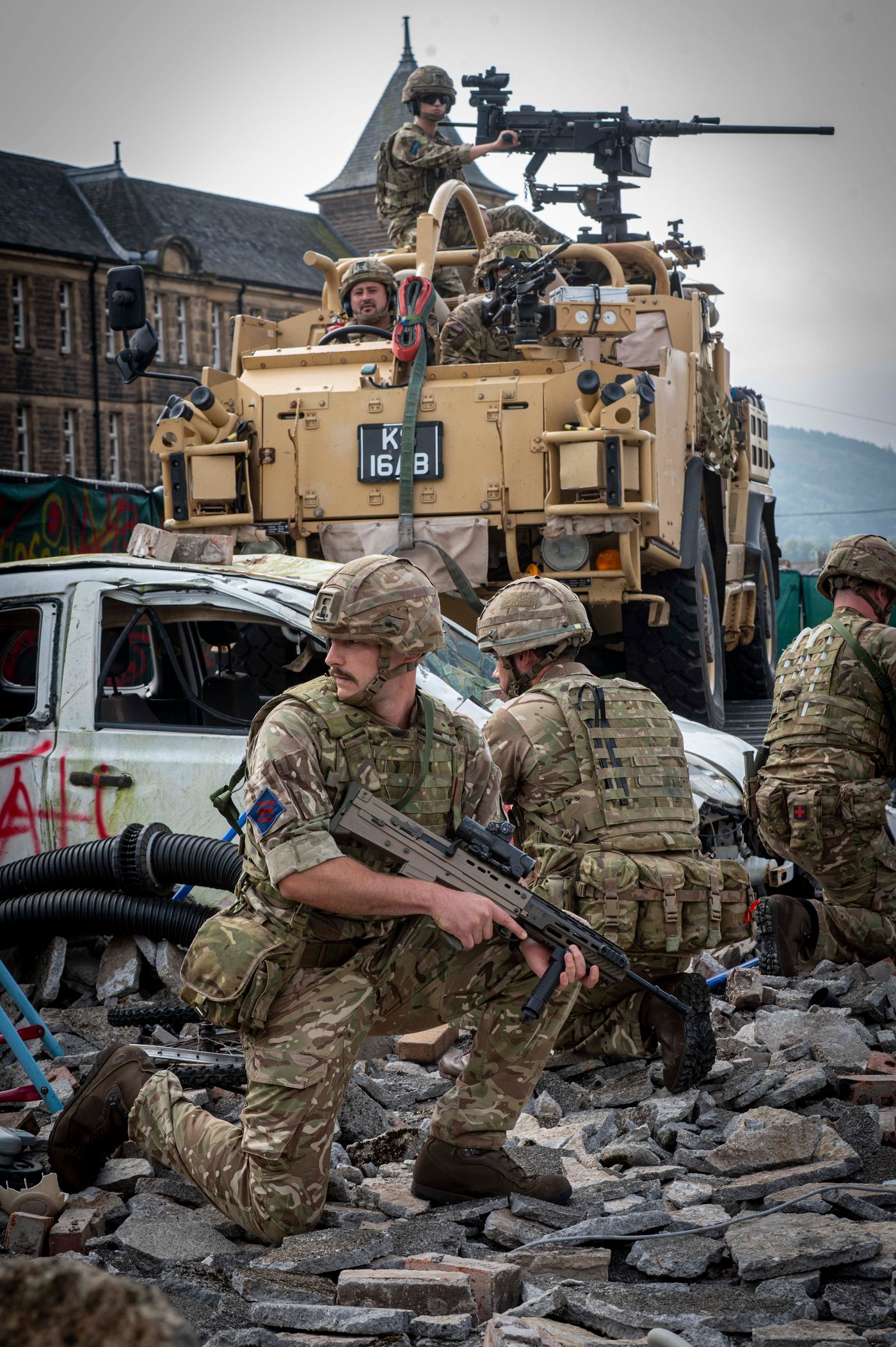 חיילים בריטים בסקוטלנד