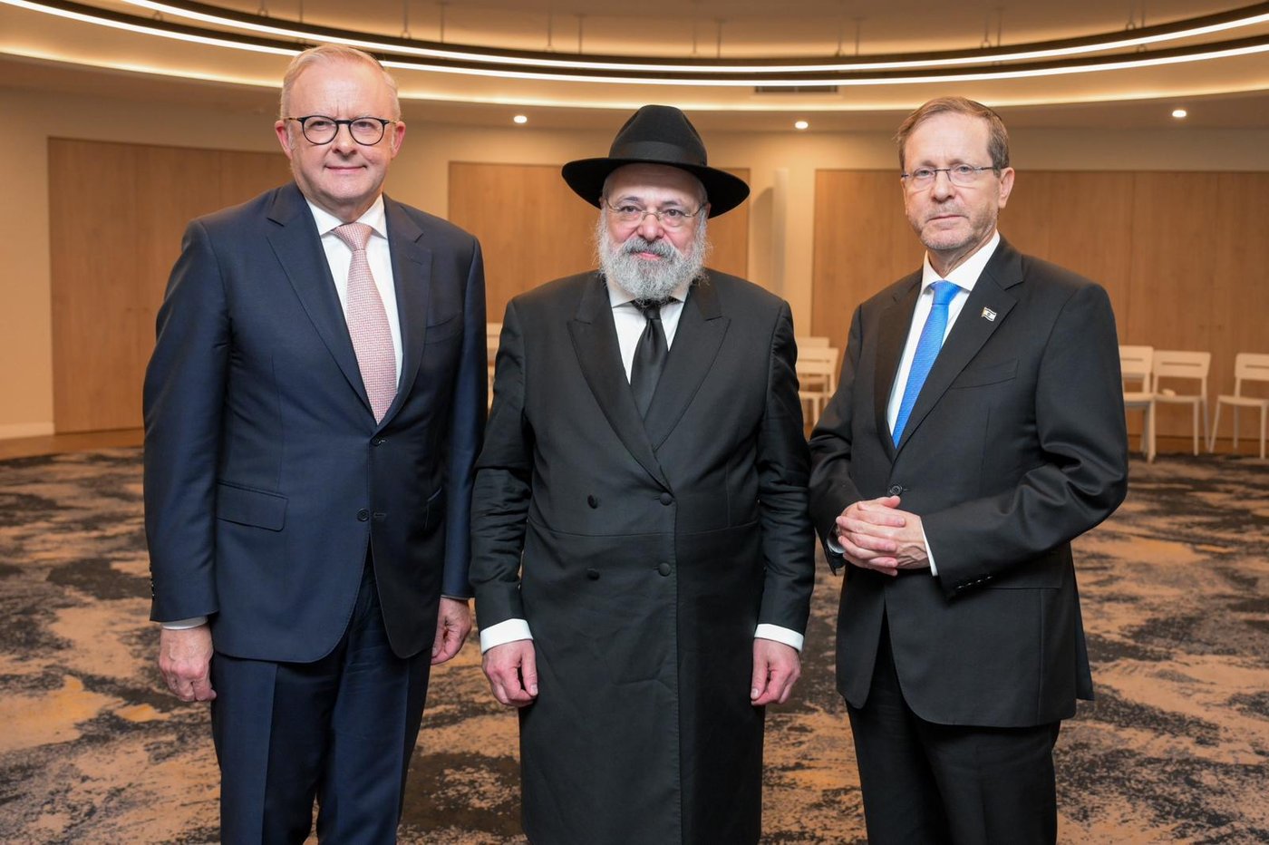 נשיא המדינה בטקס הזיכרון בבית חב"ד בונדי