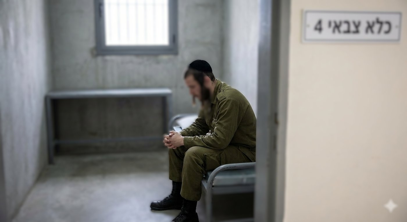 אברך בכלא | תמונה מעובדת
