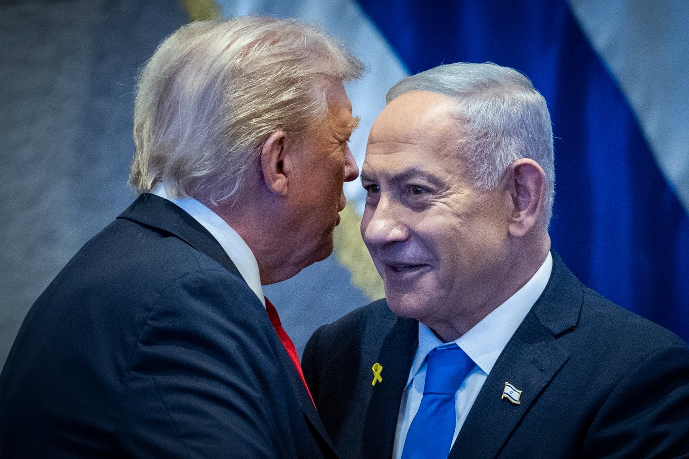 נתניהו וטראמפ בכנסת