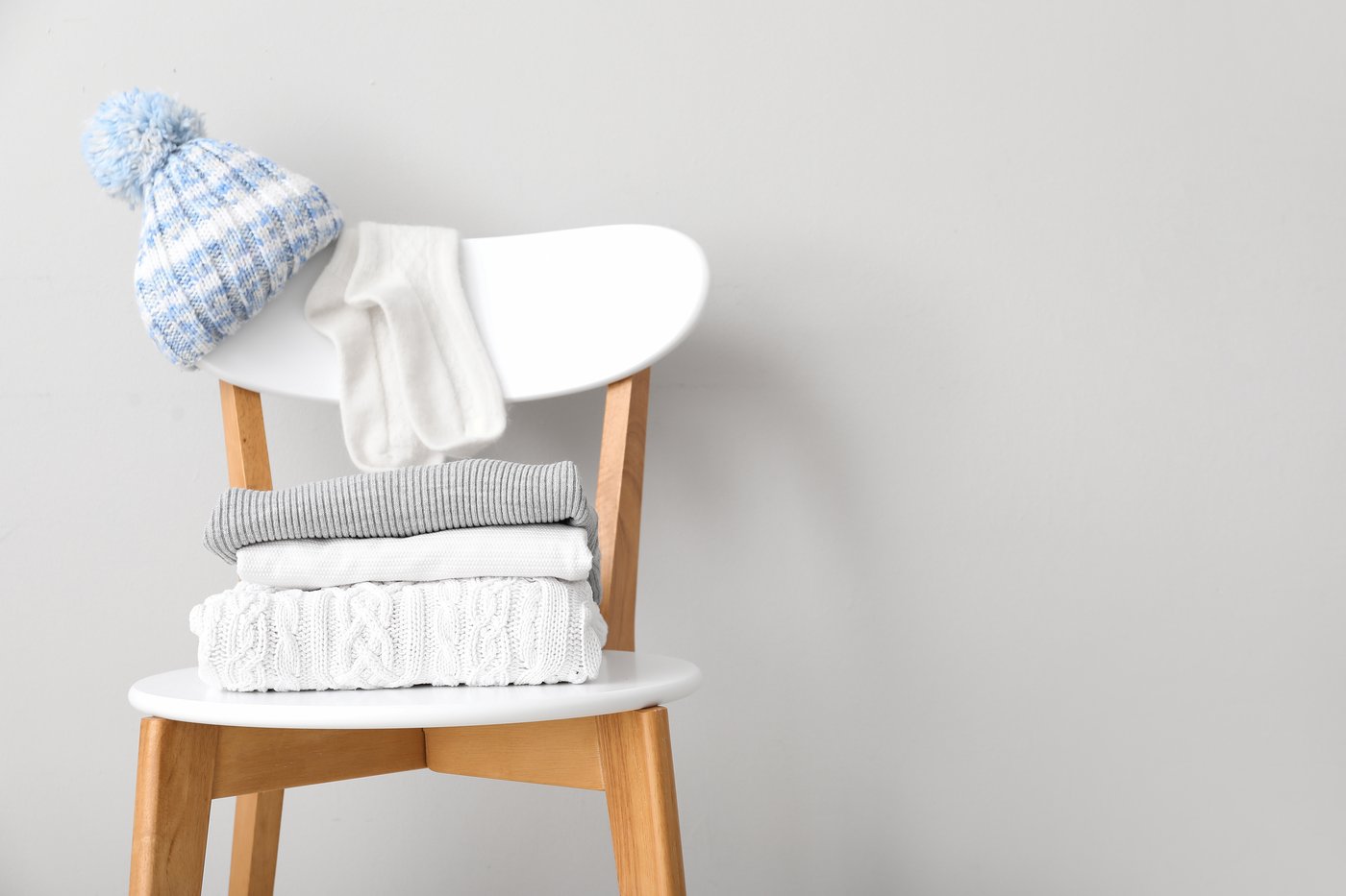 כיסא בגדים מוכן ליום המחרת