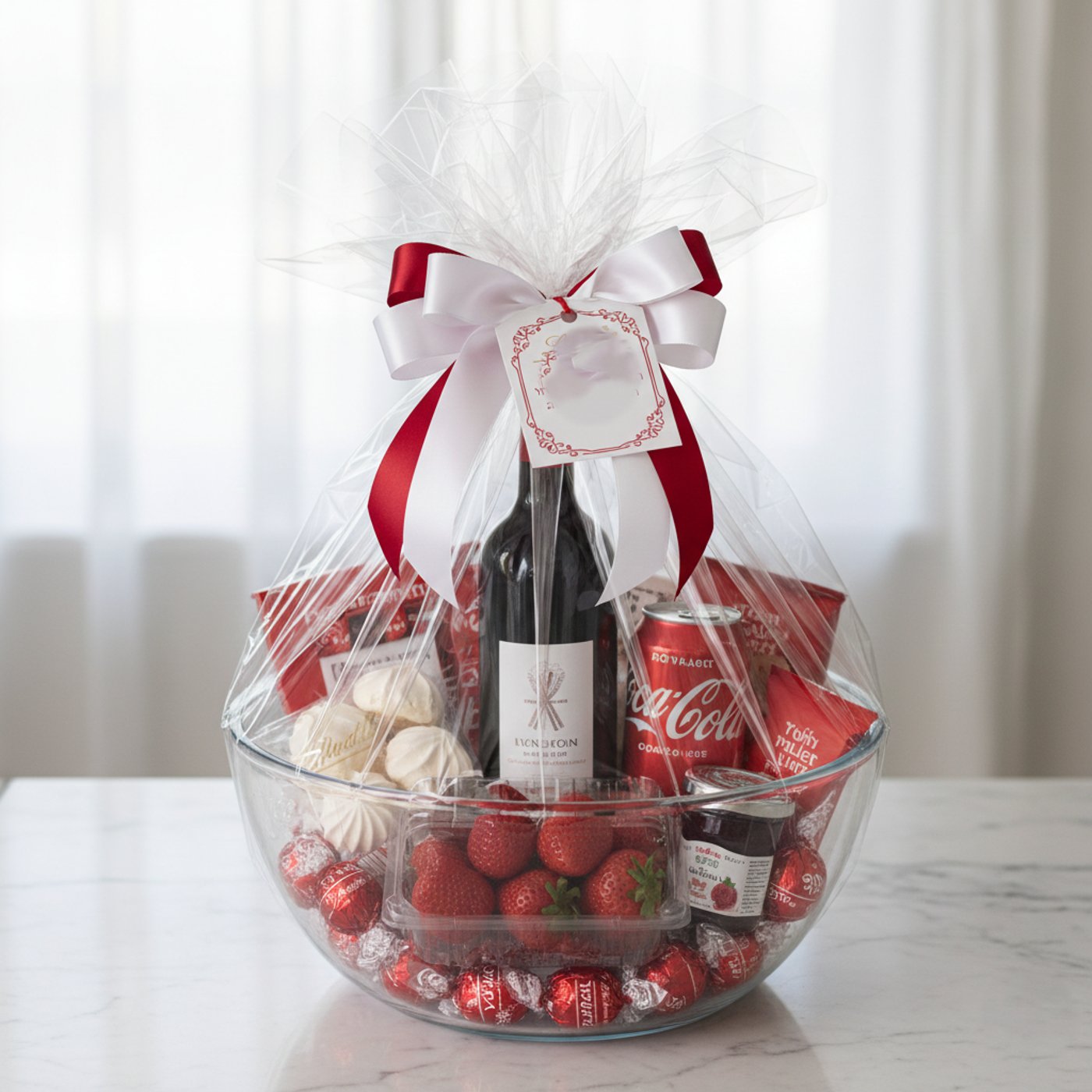 קלאסיקה באדום-לבן: משלוח אלגנטי בצבעים עזים